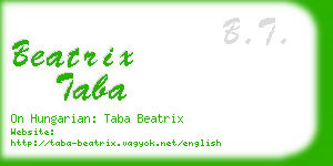 beatrix taba business card